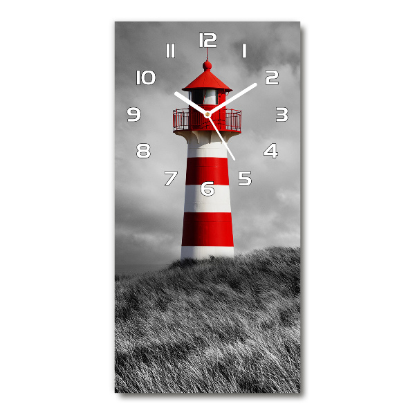 Ceas de sticlă pe perete vertical Far