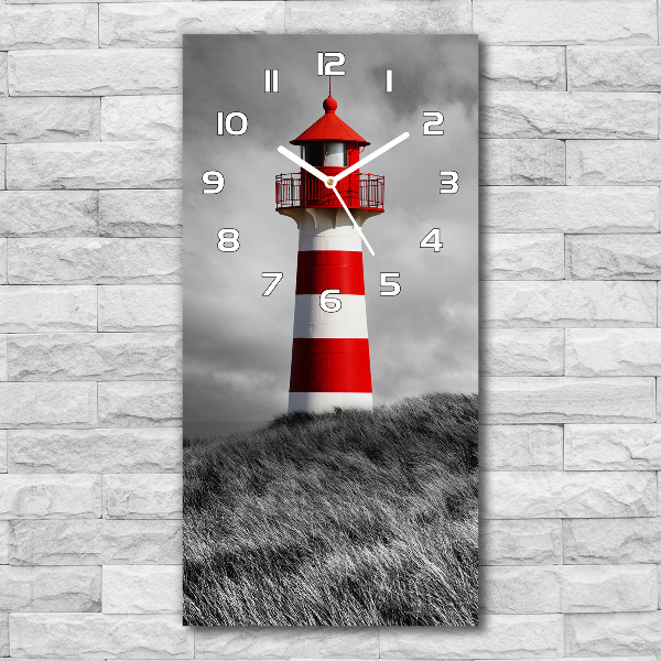 Ceas de sticlă pe perete vertical Far
