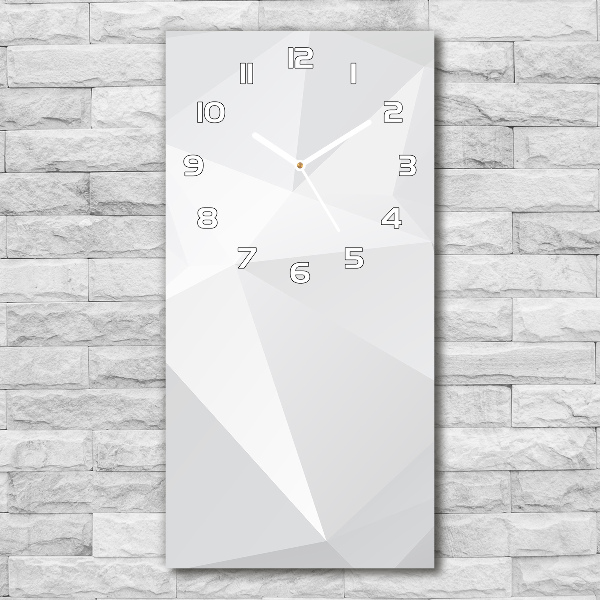 Ceas de sticlă pe perete vertical Abstracție de fundal