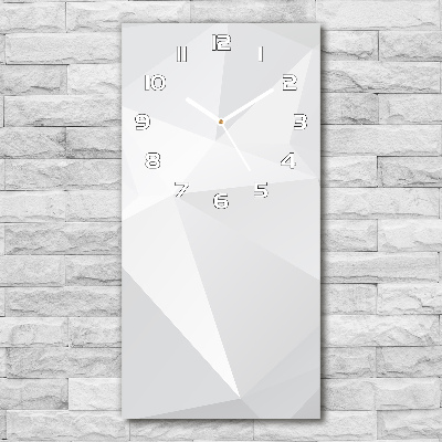 Ceas de sticlă pe perete vertical Abstracție de fundal