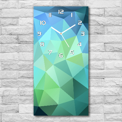 Ceas de sticlă pe perete vertical Abstracție de fundal