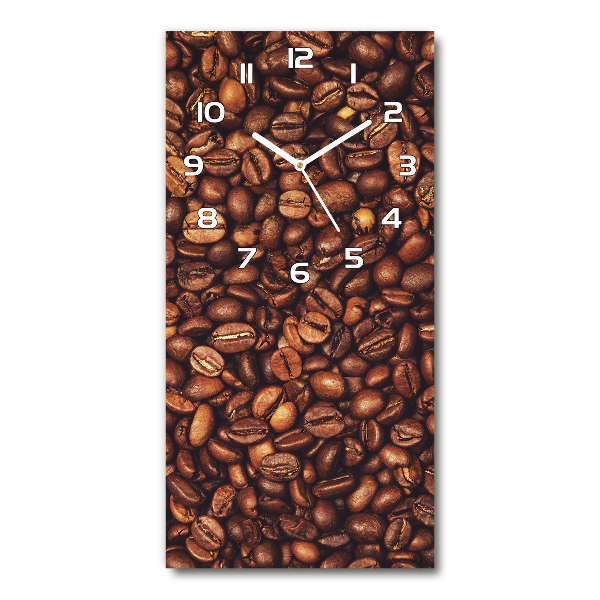 Ceas din sticlă dreptunghiular vertical Boabe de cafea