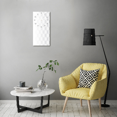 Ceas din sticlă dreptunghiular vertical fundal geometrică