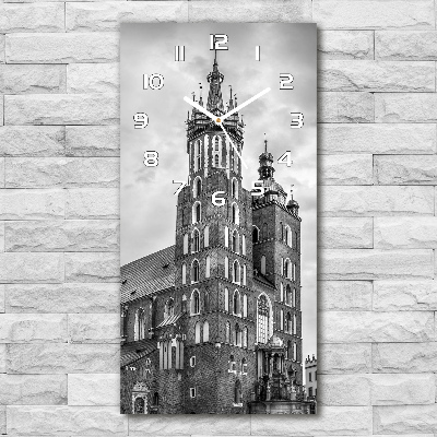 Ceas de sticlă pe perete vertical Cracovia, Polonia