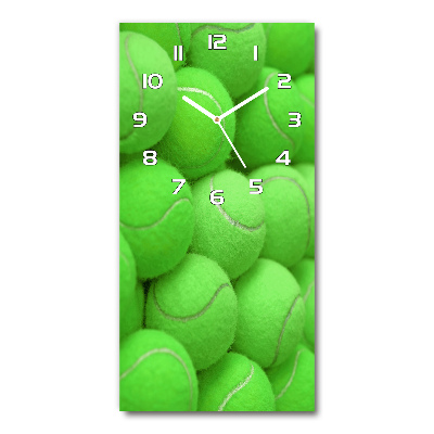 Ceas perete din sticlă dreptunghiular mingi de tenis