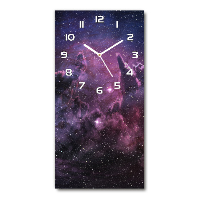 Ceas vertical de perete din sticlă Nebuloasă