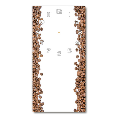 Ceas din sticlă dreptunghiular vertical Boabe de cafea