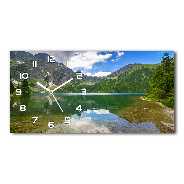 Ceas de perete modern din sticla Marine ochi Tatry