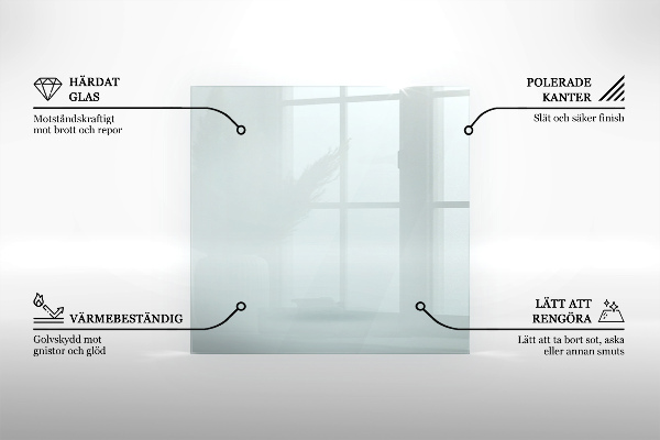 Protecție sub sobă dreptunghiular transparent