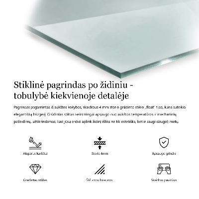 Placă de sticlă hexagonal pentru șemineu transparent