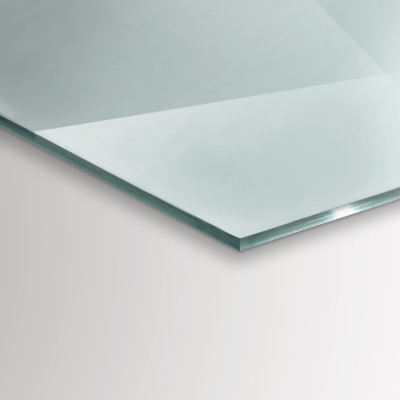 Placă de sticlă hexagonal pentru șemineu transparent