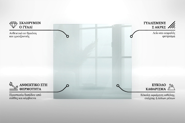 Placă de sticlă hexagonal pentru șemineu transparent