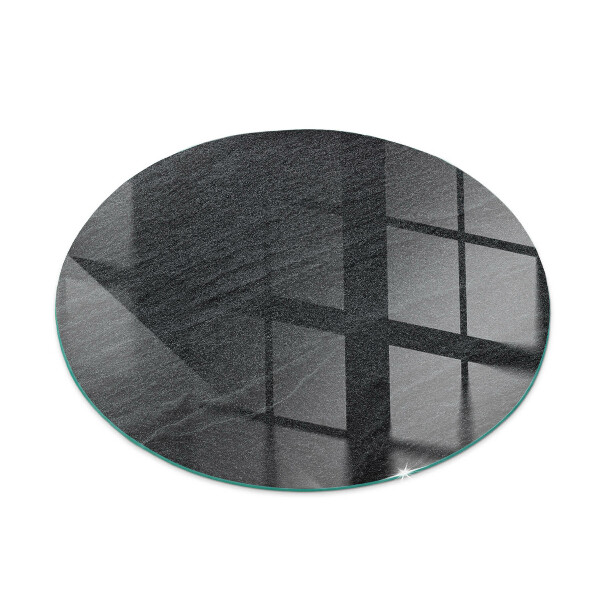 Sticlă rotundă sub sobă Model de piatră naturală