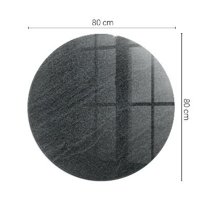 Sticlă rotundă sub sobă Model de piatră naturală
