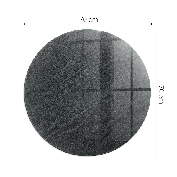 Sticlă rotundă sub sobă Model de piatră naturală