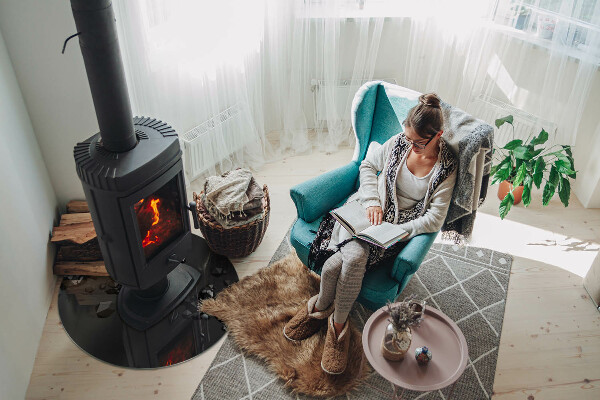 Placă rotundă din sticlă pentru șemineu Forme abstracte de nori în solide