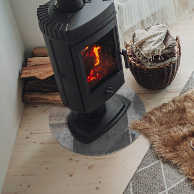 Sticlă rotundă sub sobă Model de fundal abstract