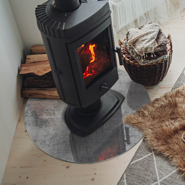 Sticlă rotundă sub sobă Model de fundal abstract