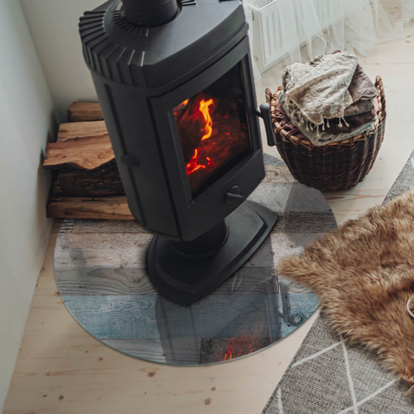 Placă de sticlă rotundă șemineu Culori de placă în diferite nuanțe