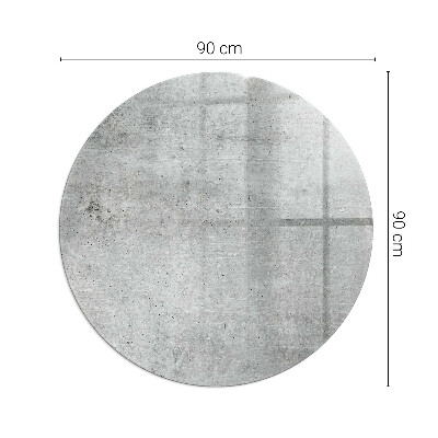 Sticlă rotundă sub sobă Model de beton brut
