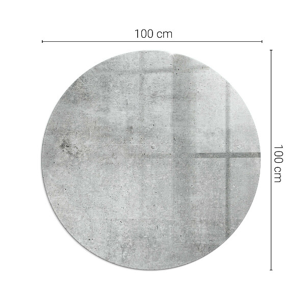 Sticlă rotundă sub sobă Model de beton brut