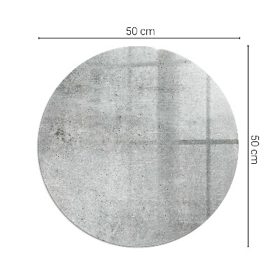 Sticlă rotundă sub sobă Model de beton brut