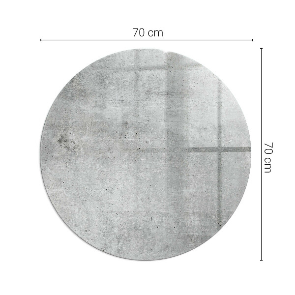 Sticlă rotundă sub sobă Model de beton brut