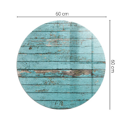 Sticlă rotundă sub sobă Plăci rustice în stil natural