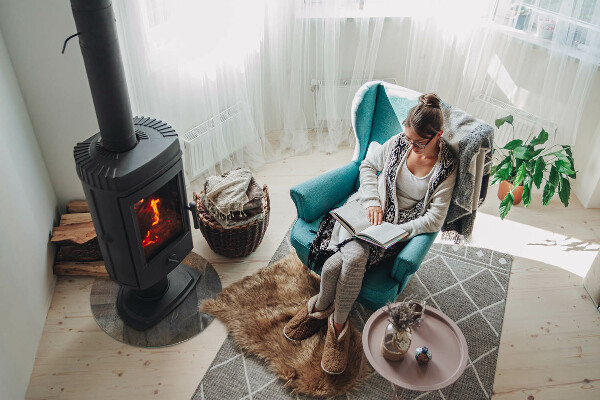 Placă rotundă din sticlă pentru șemineu Model abstract cu texturi variate