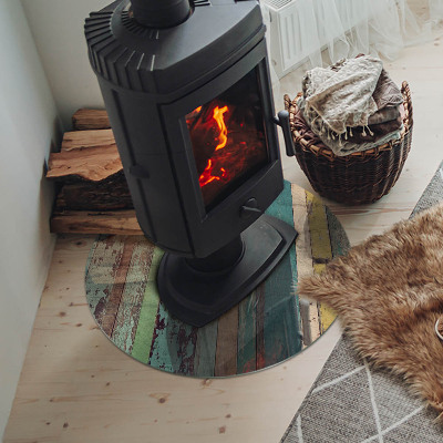 Placă rotundă din sticlă pentru șemineu Culori ale plăcii în diferite tonuri