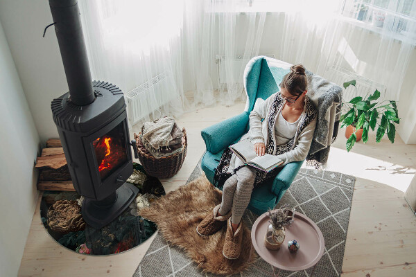 Placă rotundă din sticlă pentru șemineu Motiv floral cu fluturi