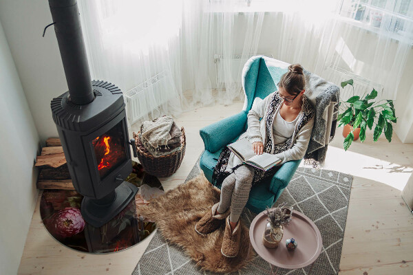 Placă de sticlă rotundă șemineu Detaliu floral în plină floare