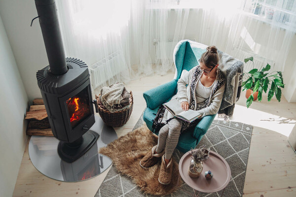 Placă de sticlă rotundă șemineu Culoare Gri