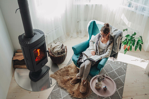 Placă de sticlă rotundă șemineu Culoare crem deschis