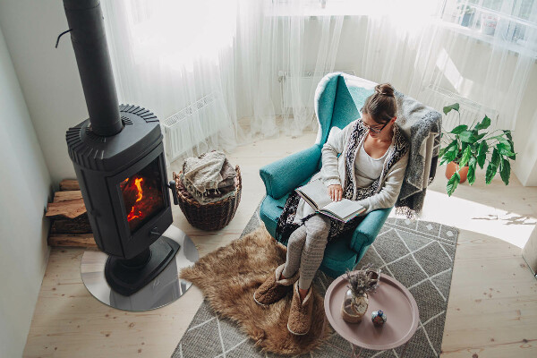 Placă de sticlă rotundă șemineu Culoare Gri