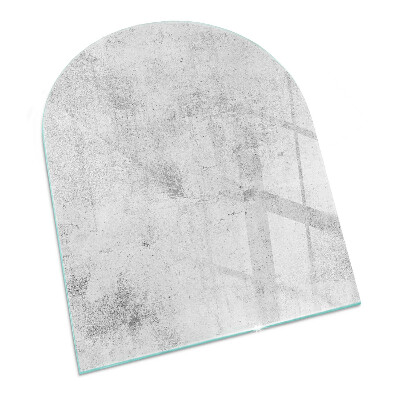 Sticlă semiovală sub sobă Textură de beton într-un stil brut