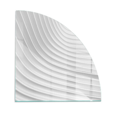 Sticlă semiovală sub sobă Valuri de forme subtile