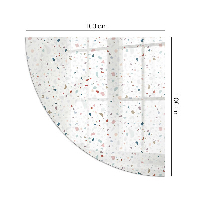 Sticlă semiovală sub sobă Forme în miniatură
