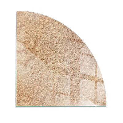 Sticlă semiovală sub sobă Natura structurii din piatră