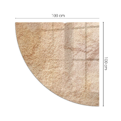 Sticlă semiovală sub sobă Natura structurii din piatră