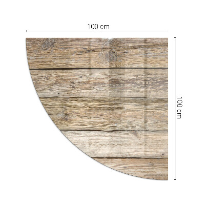 Placă semiovală din sticlă pentru șemineu Mozaic din lemn în machetă