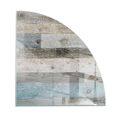 Placă de sticlă semiovală șemineu Culori de placă în diferite nuanțe