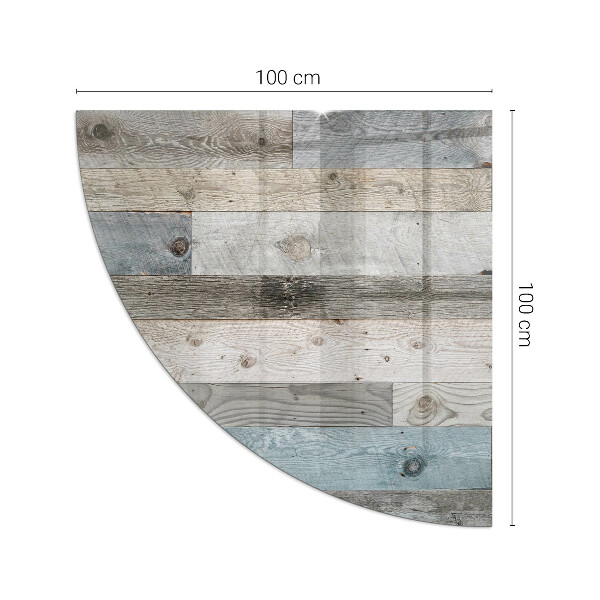 Placă de sticlă semiovală șemineu Culori de placă în diferite nuanțe