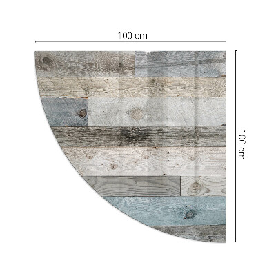 Placă de sticlă semiovală șemineu Culori de placă în diferite nuanțe