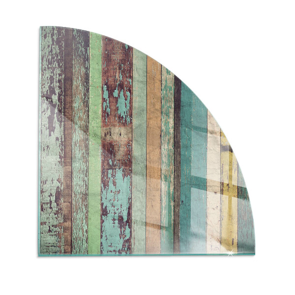 Placă semiovală din sticlă pentru șemineu Culori ale plăcii în diferite tonuri