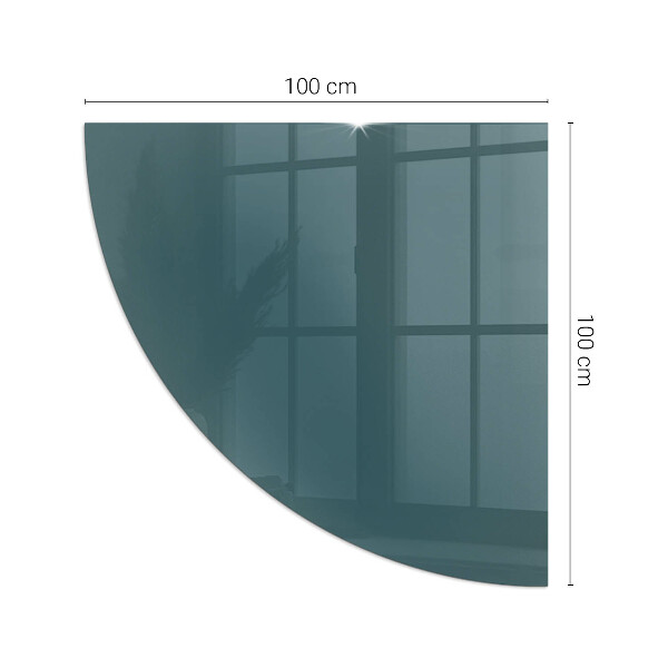 Sticlă semiovală sub sobă Culoarea mării