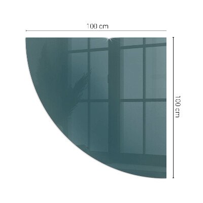 Sticlă semiovală sub sobă Culoarea mării