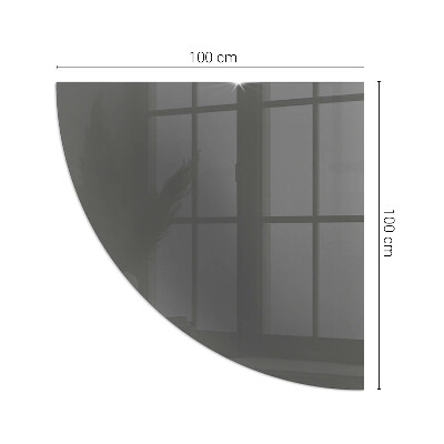 Placă semiovală din sticlă pentru șemineu Culoare Gri-maro