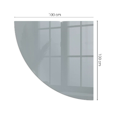 Sticlă semiovală sub sobă Culoare Gri