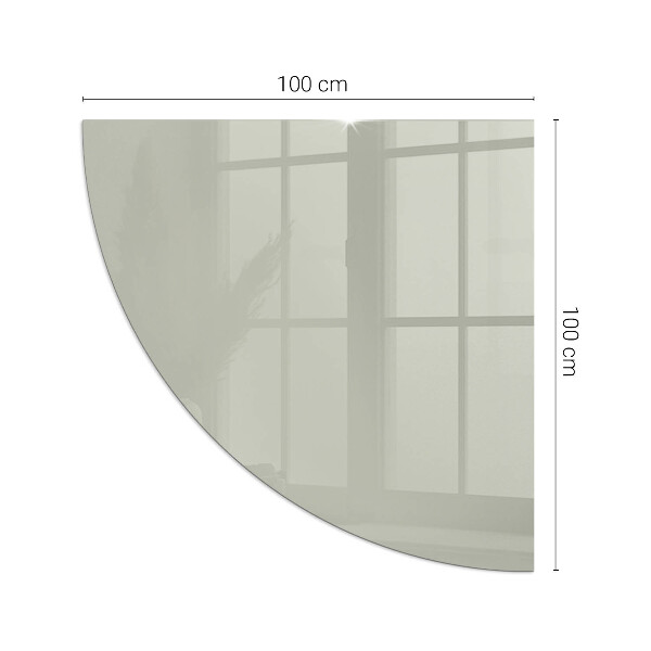 Sticlă semiovală sub sobă Culoare Gri-verde